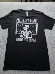 Tee Shirt UNISEX Medium Black Halloween Skeleton Pinup Lot 2