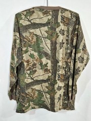 Vintage Ace Sportswear Realtree Camo Shirt 80s Single Stitch Hunting USA Made L