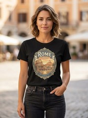 Rome Italy Colosseum Graphic T-Shirt Unisex Travel Tee