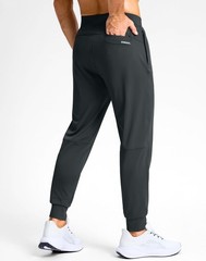 Mens Golf Joggers Pants Zipper Pockets Stretch Sweatpants Slim Fit Track