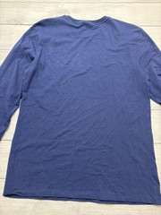 APT. 9 Shirt Mens Small Blue Premier Flex Long Sleeve Tagless Tee Casual