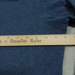 Normal Brand Shirt Mens XL Blue Henley Long Sleeve Casual Preppy