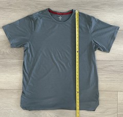 Western Rise Merino Wool Short Sleeve T-Shirt Gray Mens Size XL