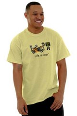 Life is Crap Motorcycle Speed Funny Shirt Cool Cute Gift Idea T Shirt