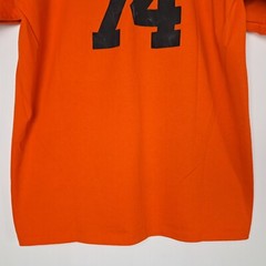 Vintage Football Touchdown Club T-Shirt Mens Large Orange SS JERZEES Made in USA