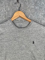 Ralph Lauren Shirt Mens XS Grey Pony Logo Preppy Soft Feel Long Sleeve Top