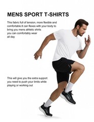 3 Pack Men’s Athletic T-Shirts Short Sleeve – Quick Dry Moisture Wicking Work…