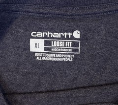 Carhartt K87 Loose Fit Short Sleeve Heavy Weight Pocket Tee XL Charcoal Gray