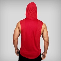 Men’s Muscle Hoodies Sleeveless Tank Tops Gym Fitness Running Sport Vest T-Shirt