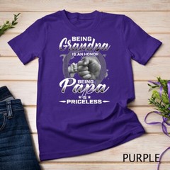 being grandpa is an honor being papa is priceless father T-Shirt Unisex T-shirt