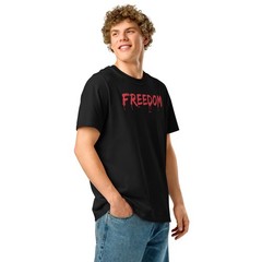 I Love The Taste of Freedom 4th of July Unisex organic ribbed neck t-shirt