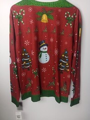 Ugly Christmas 3D All Over Print Long Sleeve T Shirt Men’s Large Snowman NWT