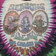 VTG Grateful Dead Seasons of the Dead Tie-Dye T-Shirt Men’s XL Liquid Blue 1993