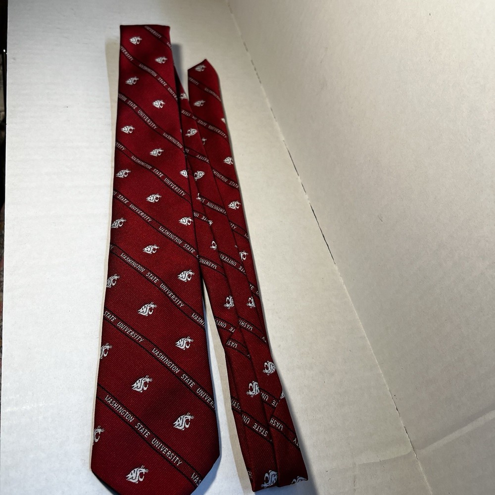 Washington State University Cougars Neck Tie Deep Red 53.5”L
