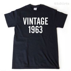 Vintage 1963 T-shirt Funny Birthday 54th Birthday Tee Shirt