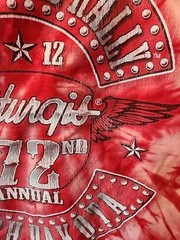 Red Tie Dye Black Hills Rally 2012 Sturgis 72nd Annual South Dakota
