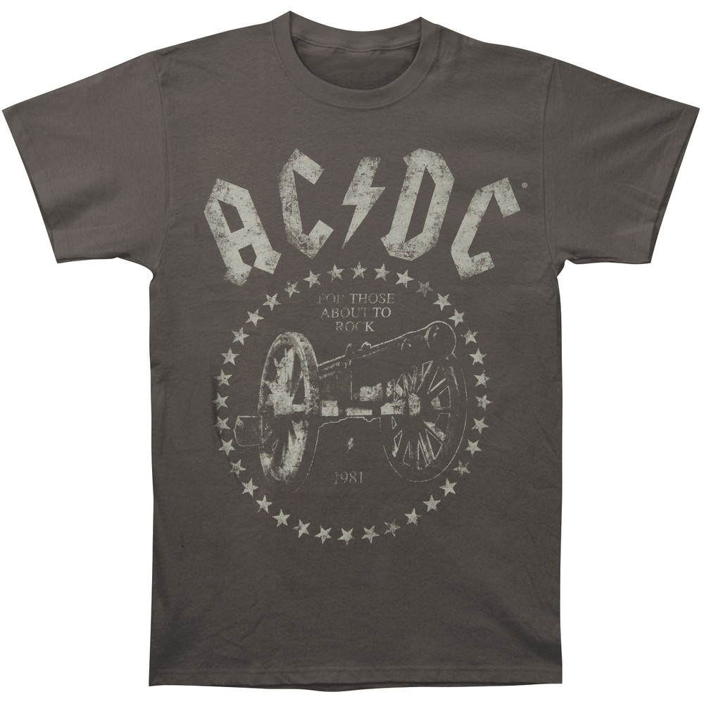 Boys’ AC/DC N.A. We Salute You 2015 Tour Tee T-shirt Youth Small Grey