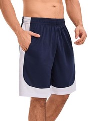 OYGSieg 6 Pack Mens Mesh Athletic Basketball Shorts Gym XX-Large, Seta