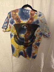 Tie Dye Mad Hatter Graphic T-Shirt Unisex Medium Alice In Wonderland Style Tee