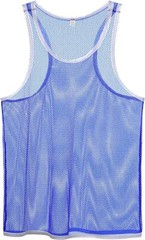 Mens Sexy Mesh Vest Breathable Soft See Through Sleeveless Male Tank Top M-3XL