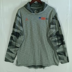Nike Tee University of Florida Jumpman Air Jordan Mens XL Gray LongSleeve Hooded