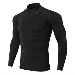 Men T-shirt Quick Dry Bodybuilding Running Shirt Long Sleeve Compression Top Gym
