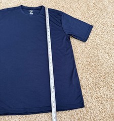 Epic Cool Performance Dry Fit Adult Short Sleeve T-Shirt Size Medium Navy Blue