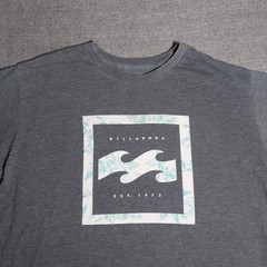 Men’s Billabong T Shirt Large Graphic Surf Gray Short Sleeve