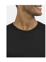 Athletic Works Men’s Black Short Sleeve Cotton T-Shirt Size XL (46-48) NEW