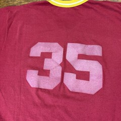 Vintage 80s Monahan Pharmacy Jersey T Shirt Large (Fits Smaller) Flocked Print