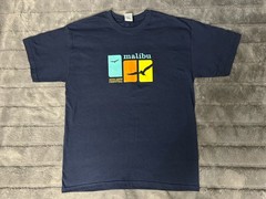 Vintage 2009 Malibu Arts Festival T-Shirt Navy Blue Gildan Large