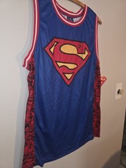 Superman DC Comics Basketball Jersey Superman Sleeveless Tank LARGE