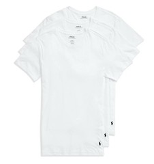 Polo Ralph Lauren NSCNP3 Mens XL Slim Fit 100% Cotton Crew T-Shirt – 3 Pack