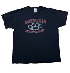 Vtg Y2K Hatewear Incorporated Graphic T Shirt Brass Knuckles HATEBREED Metal L
