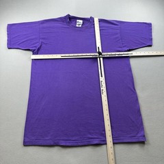 Vintage Purple T-Shirt Mens Large Pro Player Blank Sportswear Short Sleeve 90s