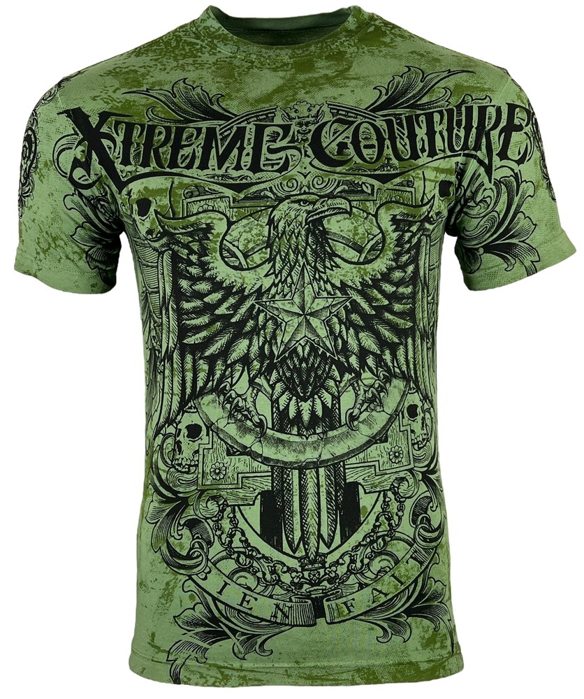 Xtreme Couture By Affliction Men’s T-Shirt PATRON Biker Eagle tattoo S-5XL