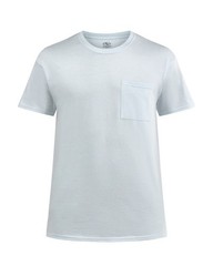 ATHLETIC WORKS Men’s 2XL (50-52) Pocket Cotton Tee Short Sleeve • Aqua Inlet