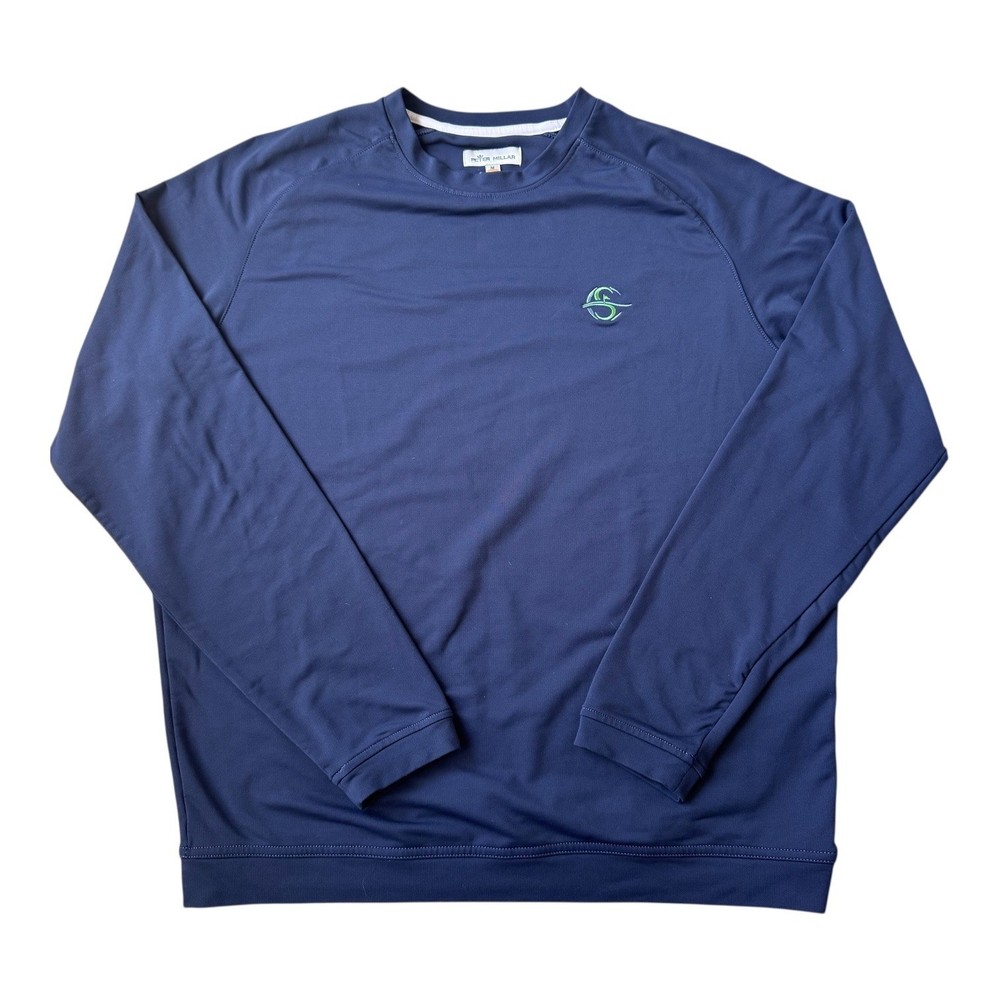 Peter Millar Men’s Medium Performance Long Sleeve Custom “S” Monogram Club Logo