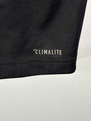 adidas Shirt Mens L Black Climalite Short Sleeve Athletic Crew Tee Reflective