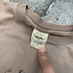 Vintage 90s Single Stich Brown Mossimo Joy Ride Shirt Made In USA Brown