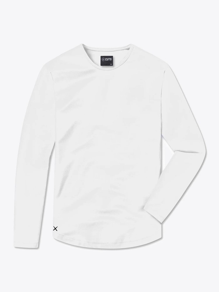 CUTS CLOTHING – AO Long Sleeve Curve-Hem Men’s Small Tee – BRAND NEW with tags