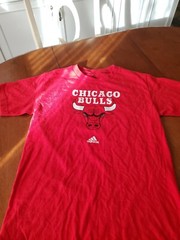 Vintage Chicago Bulls T-Shirt Mens Medium NBA Basketball Adidas Hip Hop Jordan
