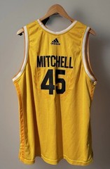 Adidas Bel-Air Academy Jersey Mitchell 45 Basketball Men XXL Yellow D.O.N. Tank