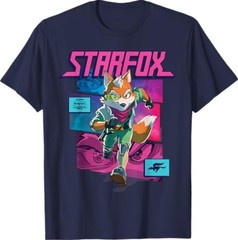 The Super Mario Galaxy Movie Starfox Fox McCloud Action T-Shirt