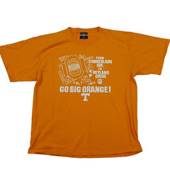 Y2K Go Big Orange Tennessee Vols Men’s Size 2XL Football College Sports T Shirt