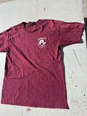 Men’s Obey T-Shirt Red Propaganda Logo L Streetwear Art Skull Graffiti HOLE 90s