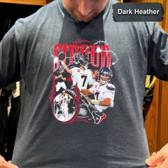 90s Retro Style Collage CJ Stroud H-Town Football Inspired Graphic Bootleg Shirt