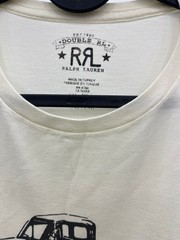 DOUBLE RL ralph’s truck t-shirt antique white L