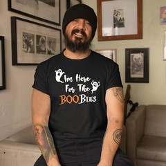 Funny Halloween T Shirt For Men Boobies shirt Fancy Dress Him Tee
