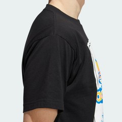 adidas Originals Airbrush Trefoil Logo T-Shirt Black Men’s Tee